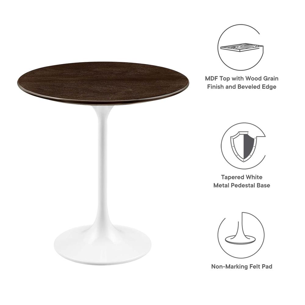 Lippa 20" Round Wood Grain Side Table. Picture 5