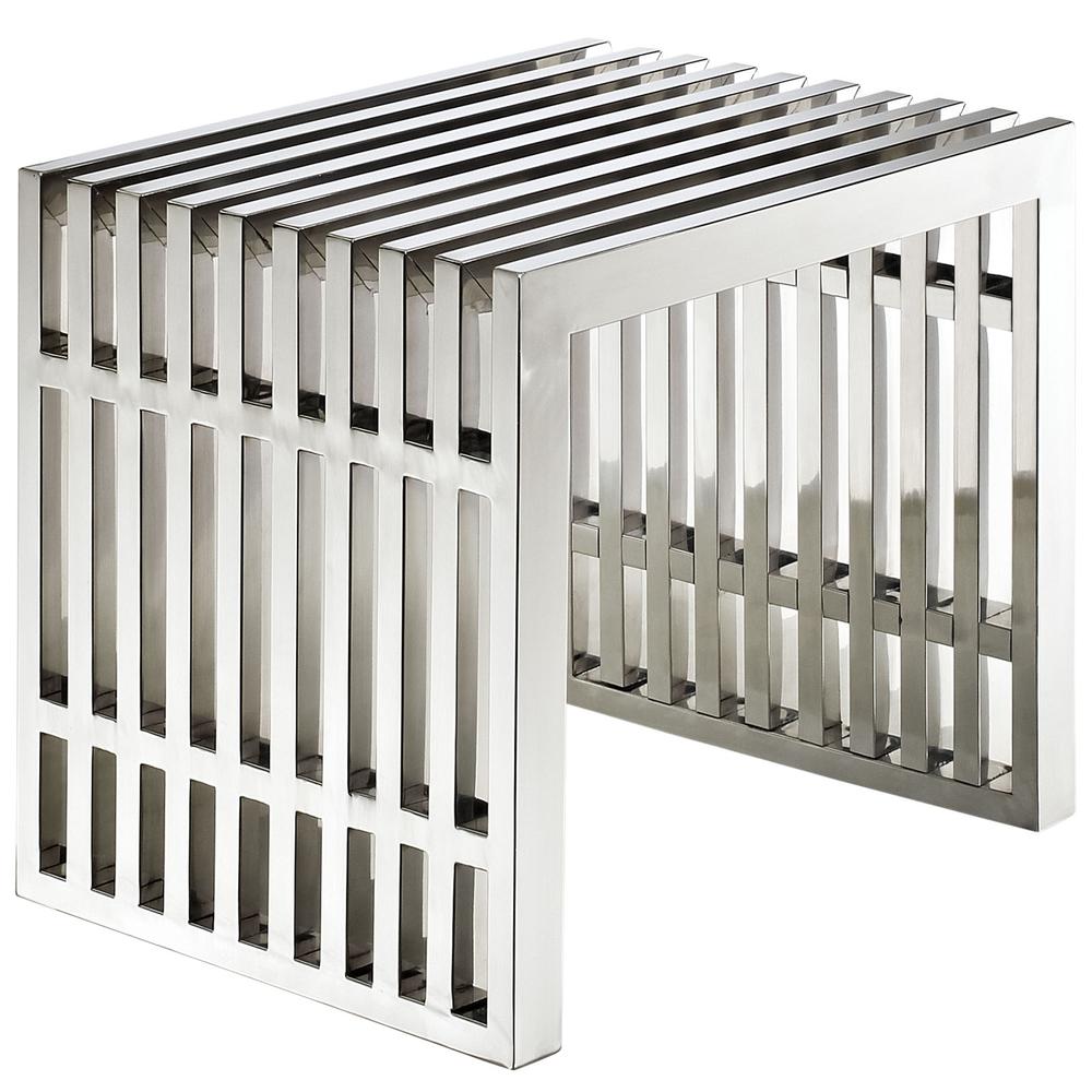 Gridiron Small Stainless Steel Bench. Picture 1