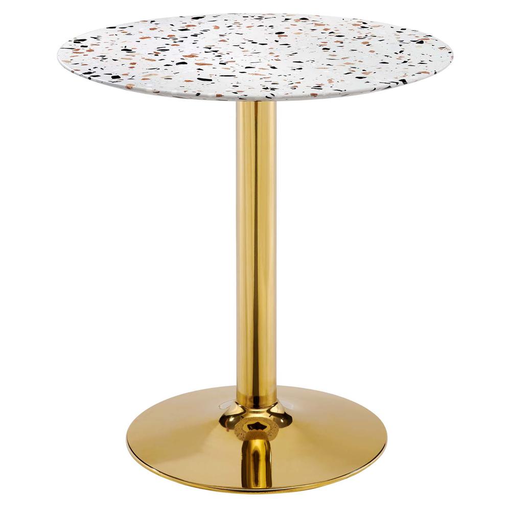 Verne 28" Round Terrazzo Dining Table. Picture 1