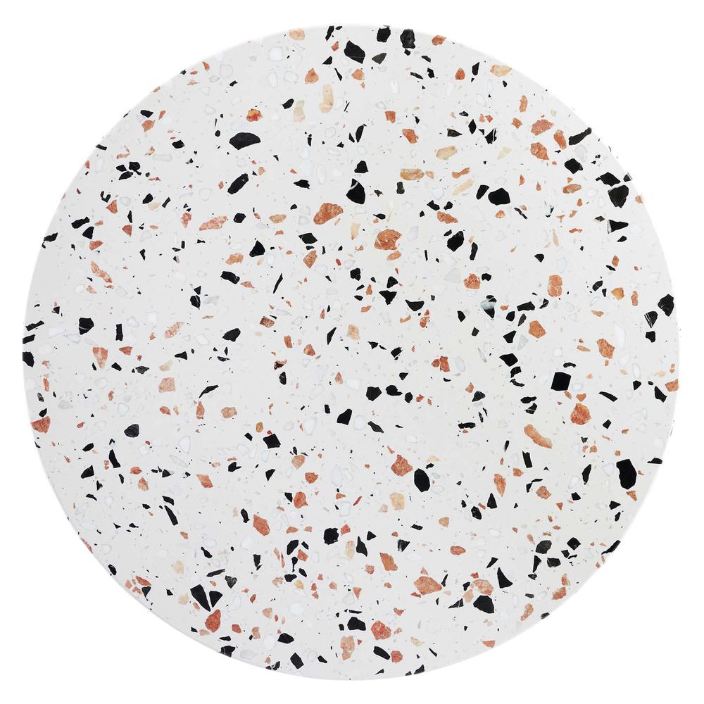 Verne 28" Round Terrazzo Dining Table. Picture 3