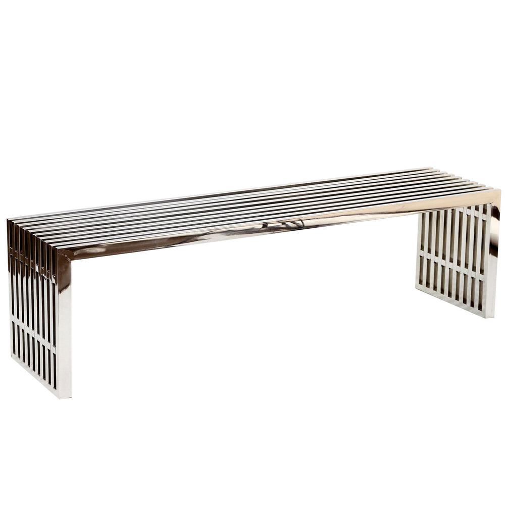 Gridiron Large Stainless Steel Bench. Picture 1