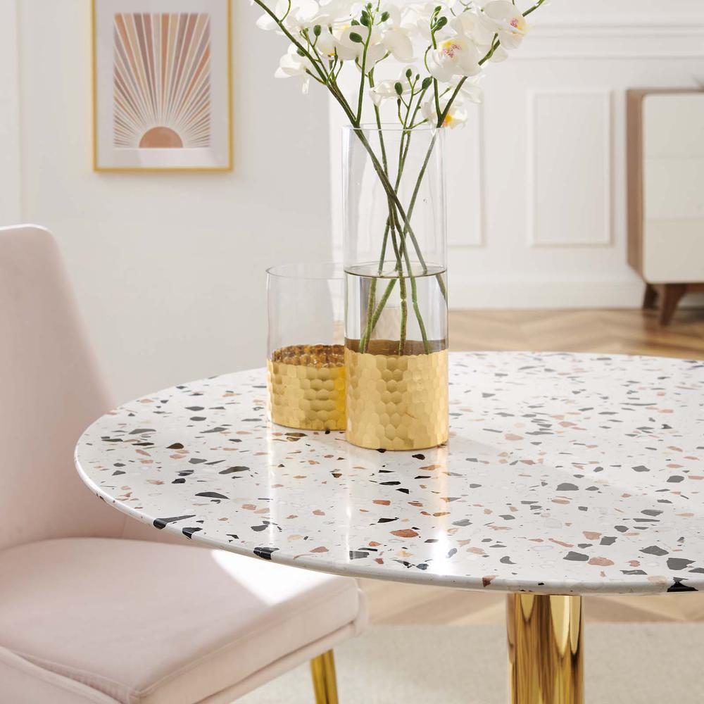 Verne 36" Round Terrazzo Dining Table. Picture 5