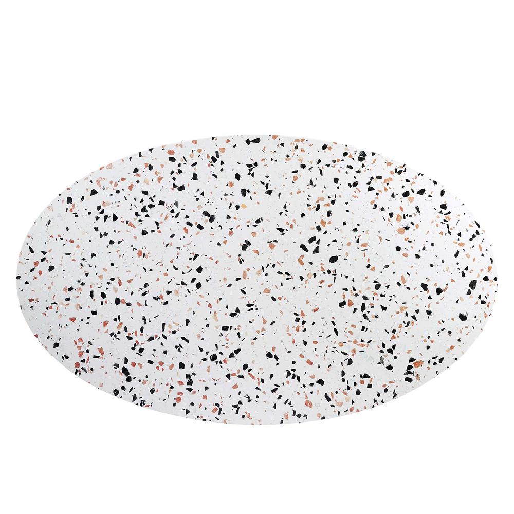 Lippa 60" Oval Terrazzo Dining Table. Picture 2