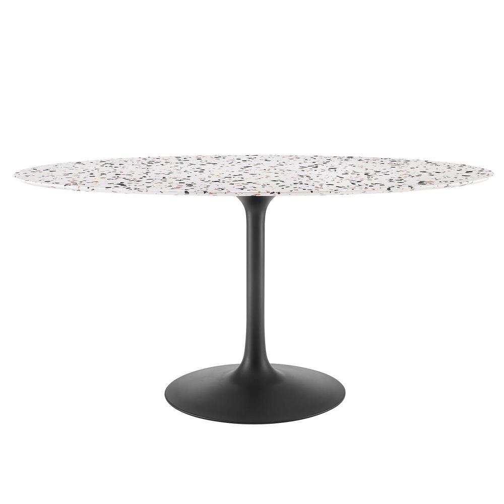 Lippa 60" Oval Terrazzo Dining Table. Picture 1