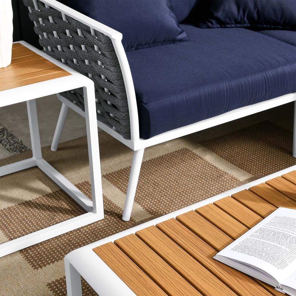 Stance 7 Piece Outdoor Patio Aluminum Sectional Sofa Set. Picture 15