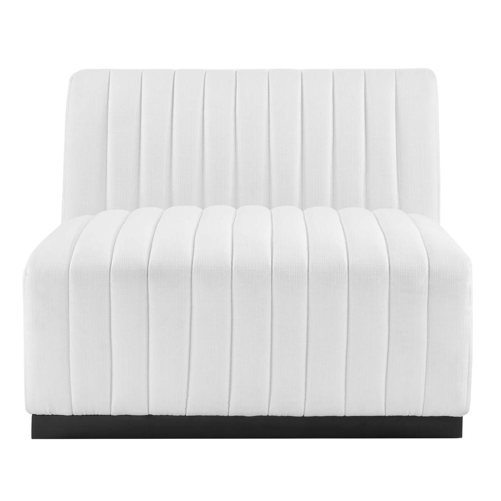 Conjure Channel Tufted Upholstered Fabric Sofa. Picture 8