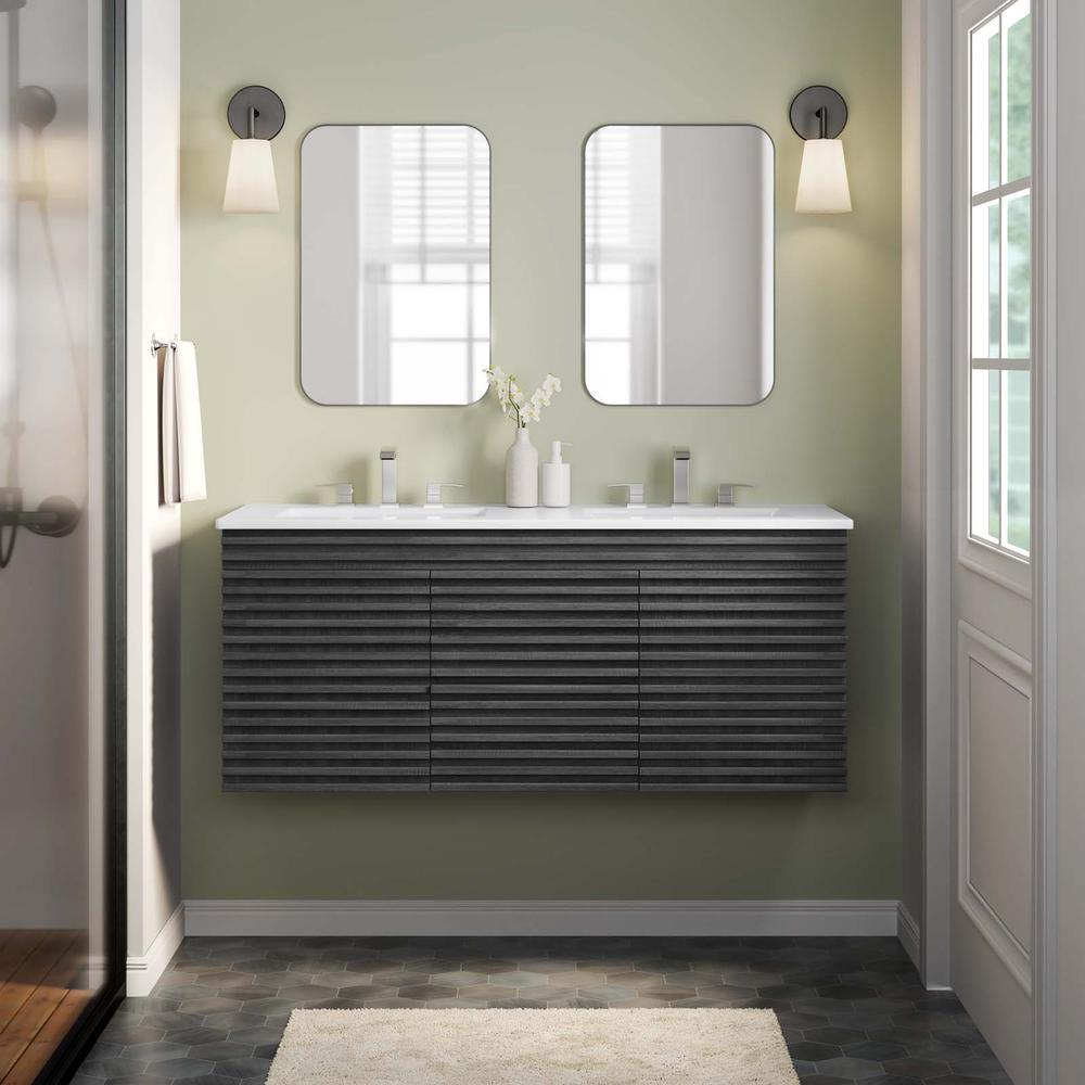 Render 48" Wall-Mount Bathroom Vanity. Picture 9