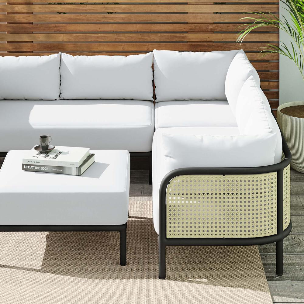 Hanalei Outdoor Patio 4-Piece Sectional. Picture 14