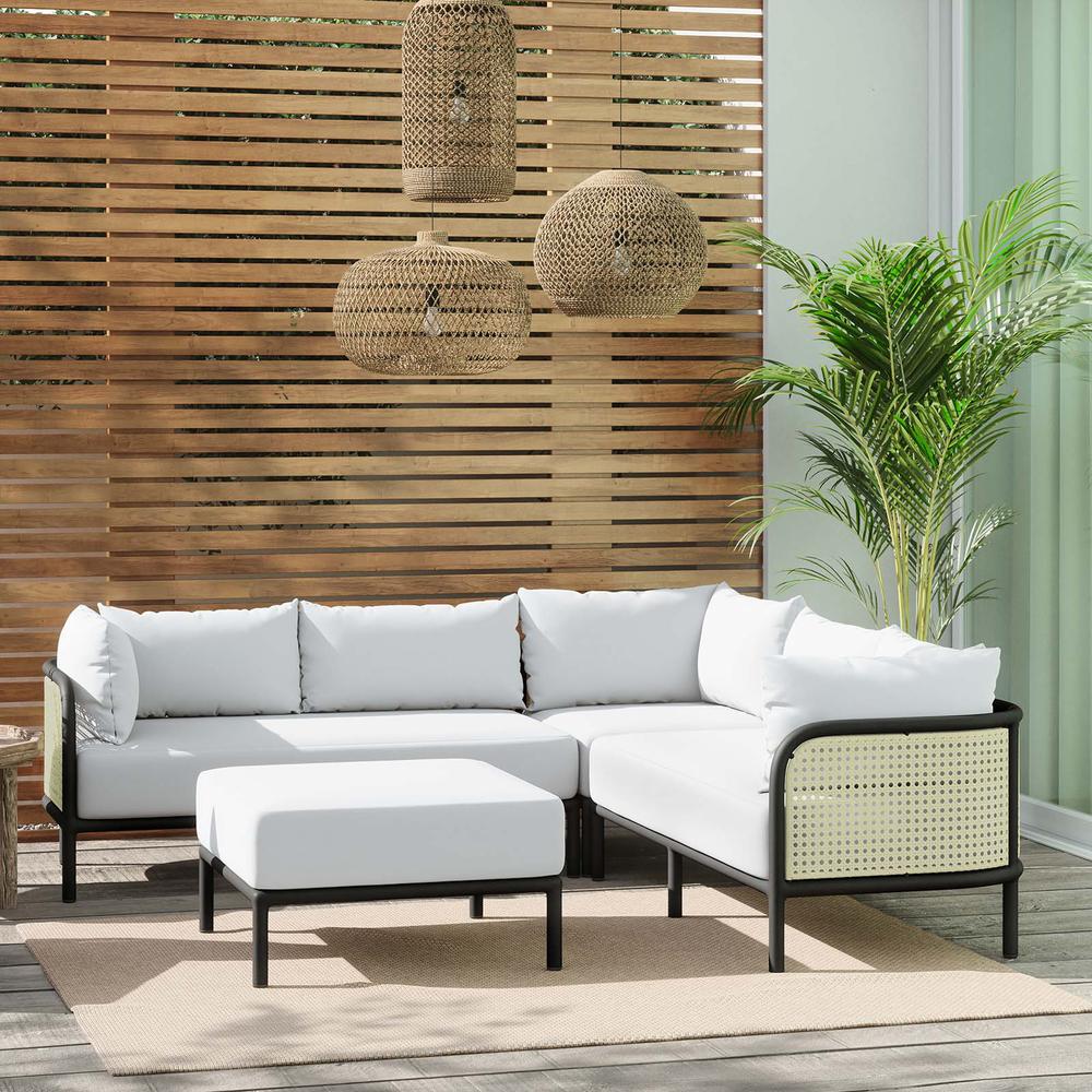 Hanalei Outdoor Patio 4-Piece Sectional. Picture 15