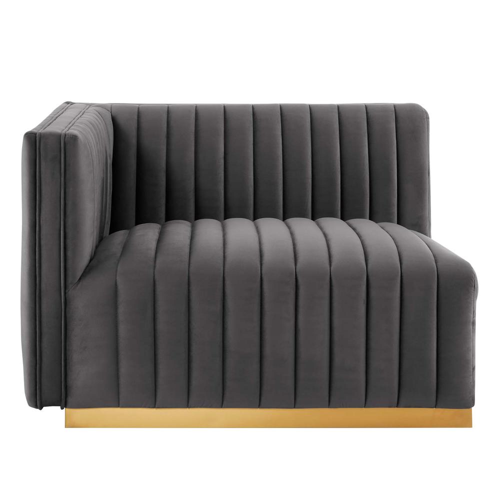 Conjure Channel Tufted Performance Velvet Loveseat. Picture 4