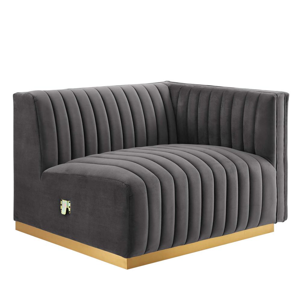 Conjure Channel Tufted Performance Velvet Loveseat. Picture 7