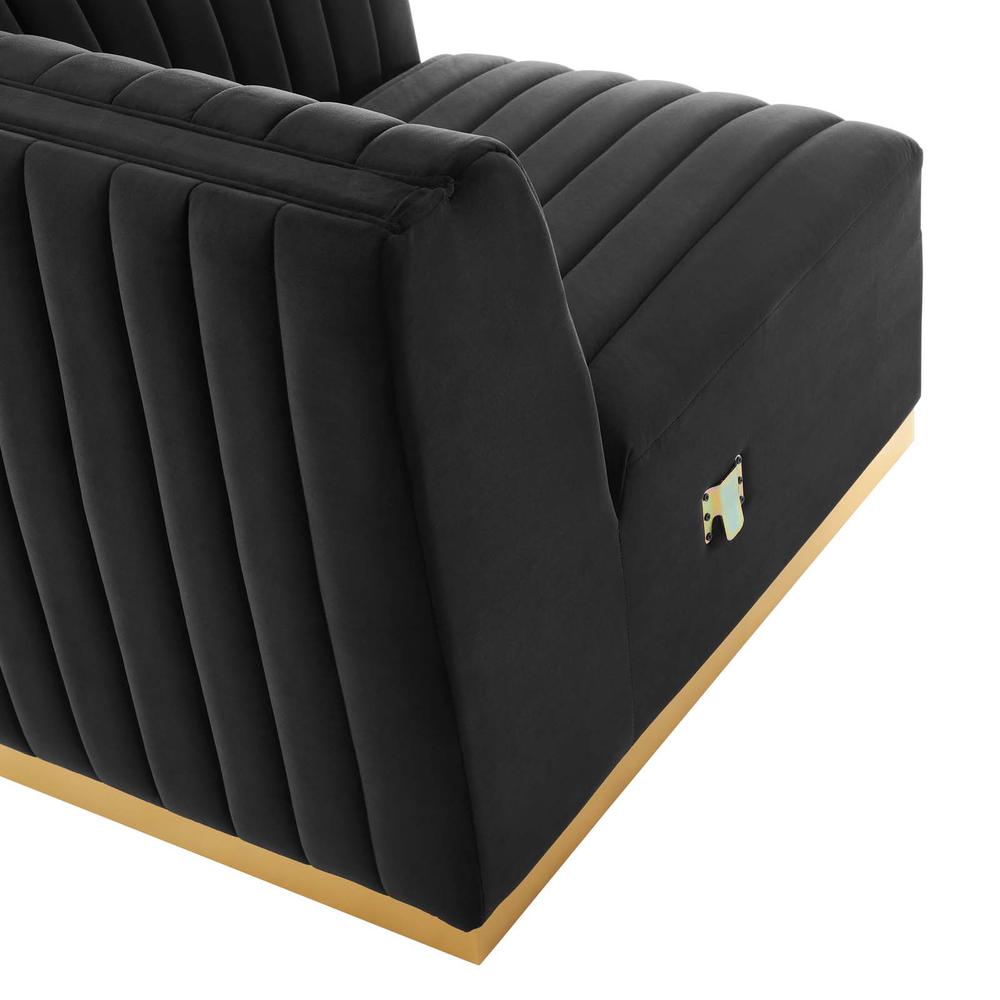 Conjure Channel Tufted Performance Velvet Sofa. Picture 10