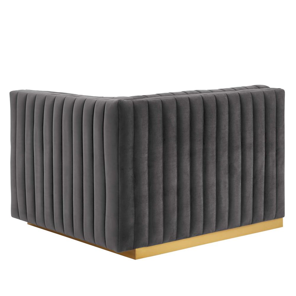 Conjure Channel Tufted Performance Velvet Sofa. Picture 9
