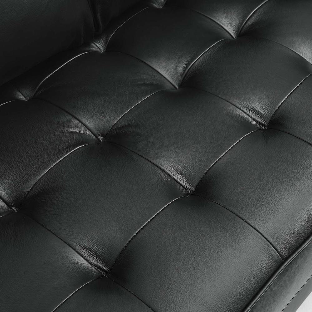 Valour Leather Loveseat. Picture 5