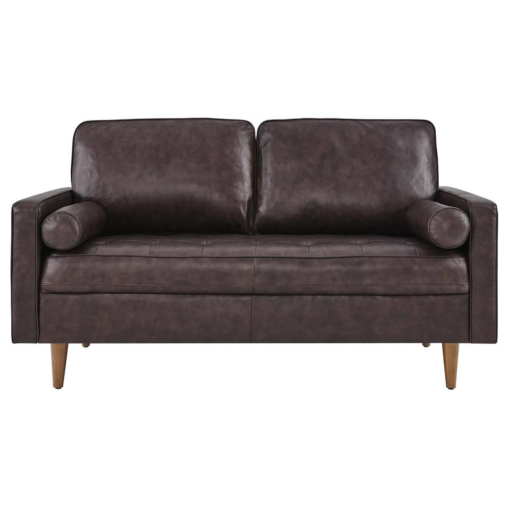 Valour Leather Loveseat. Picture 4