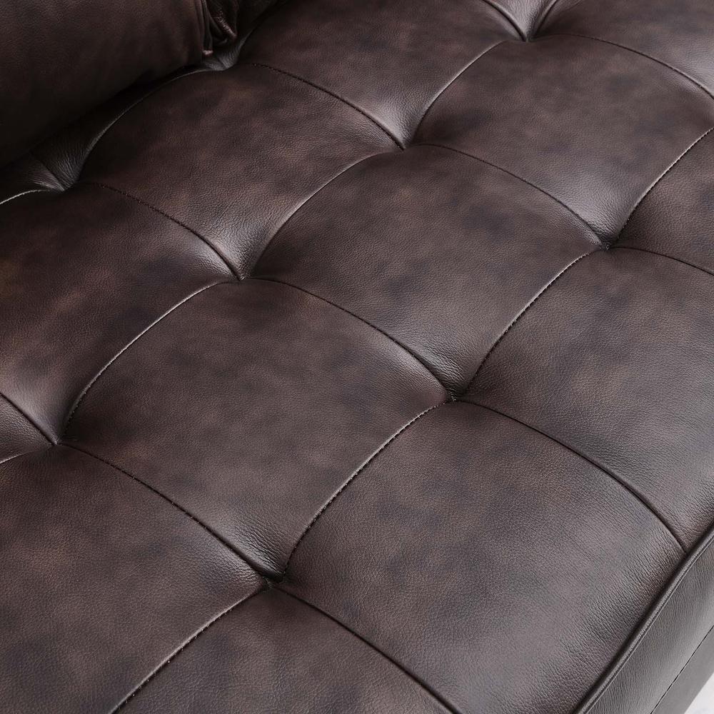 Valour Leather Loveseat. Picture 6