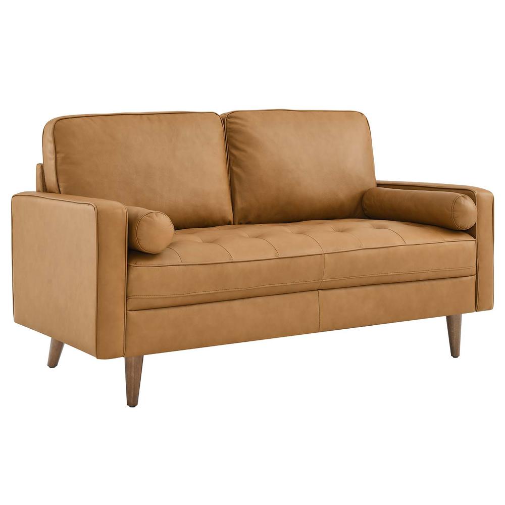 Valour Leather Loveseat. Picture 1