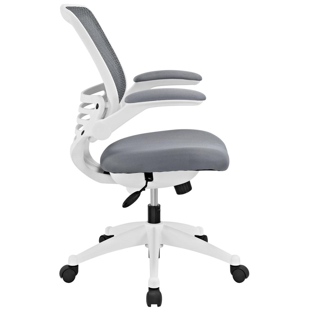 Edge White Base Office Chair. Picture 3