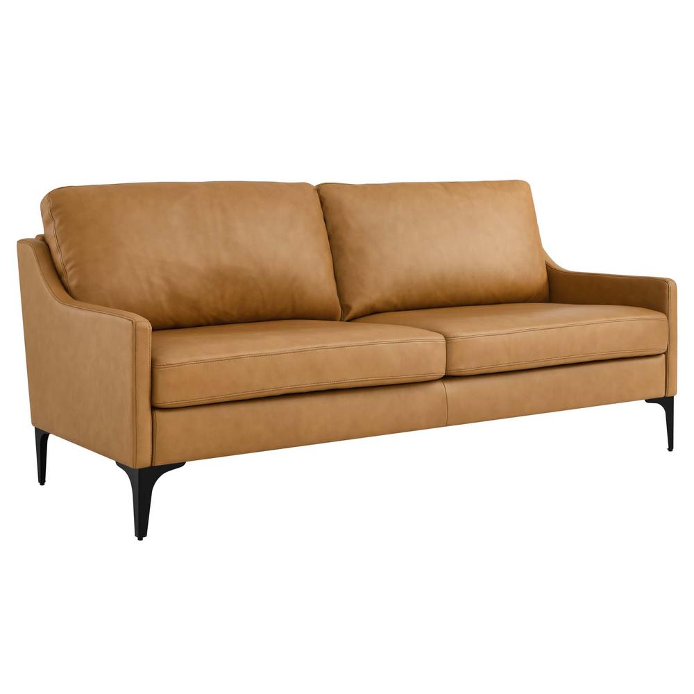 Corland Leather Sofa. Picture 1