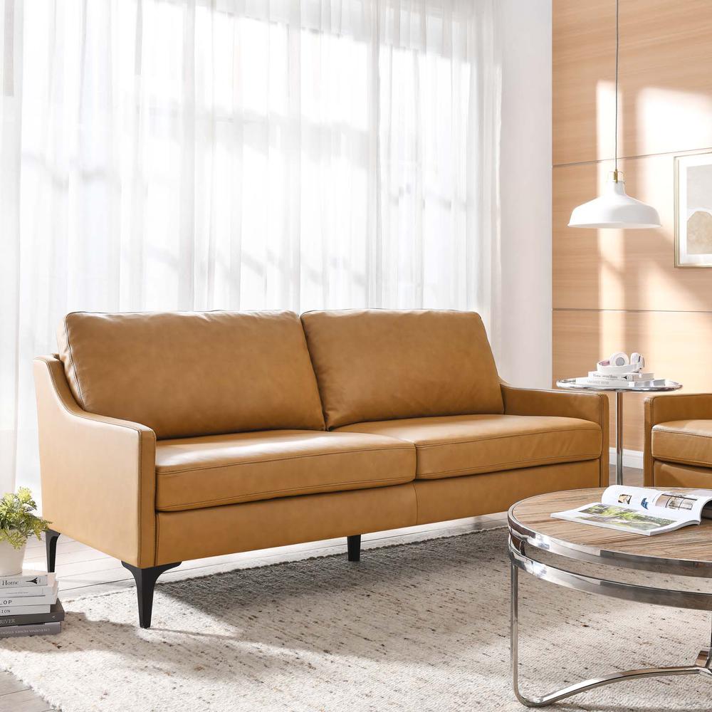 Corland Leather Sofa. Picture 8