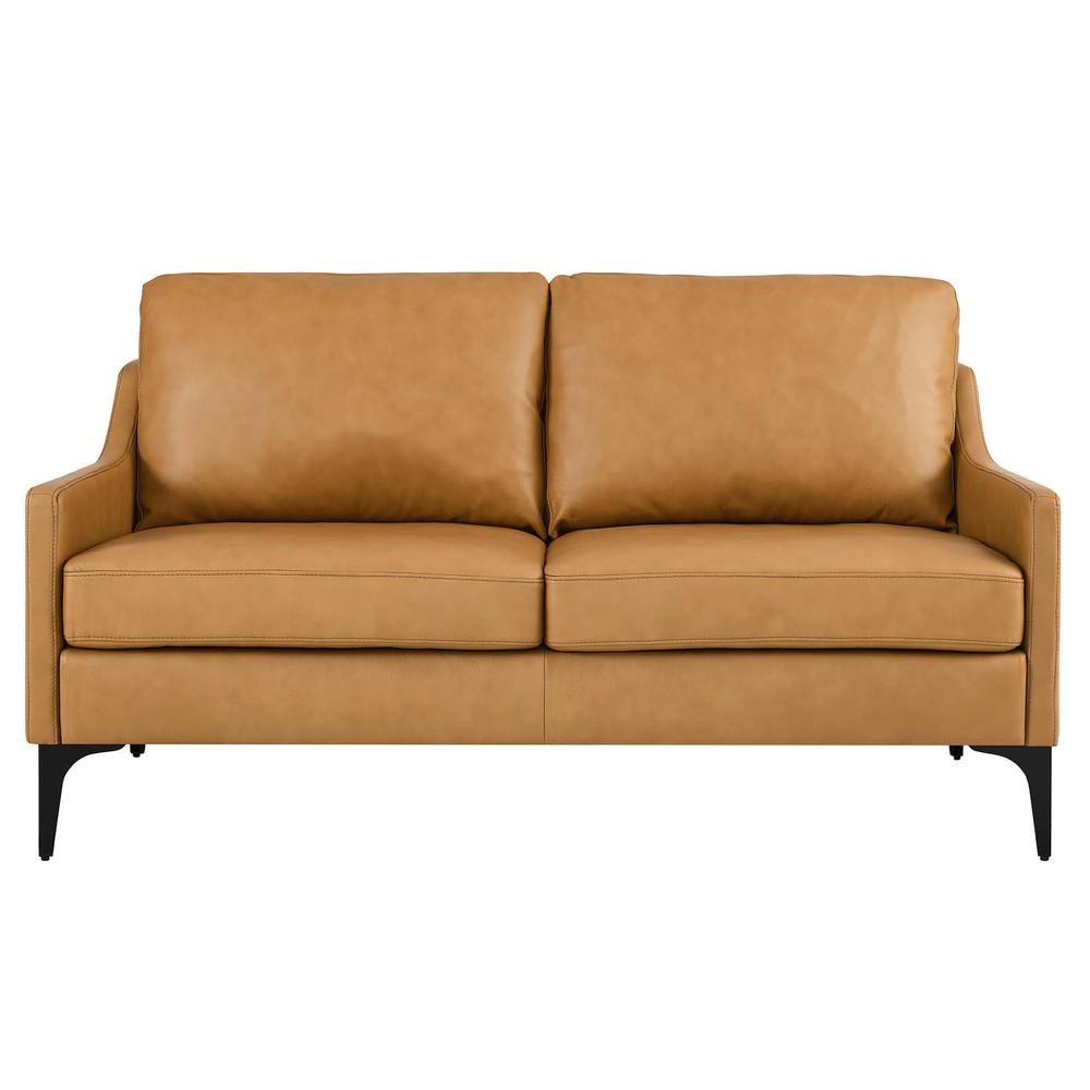 Corland Leather Loveseat. Picture 4