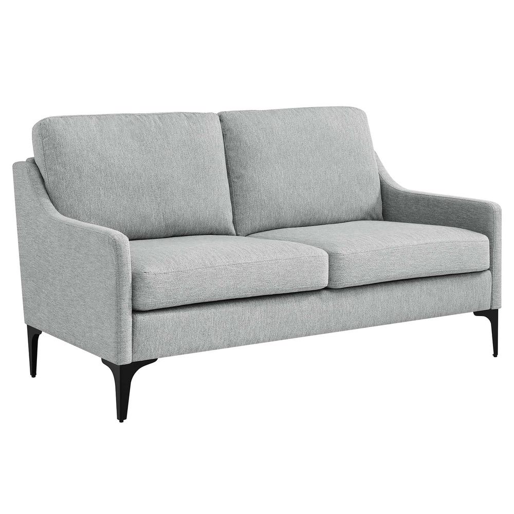 Corland Upholstered Fabric Loveseat. Picture 1