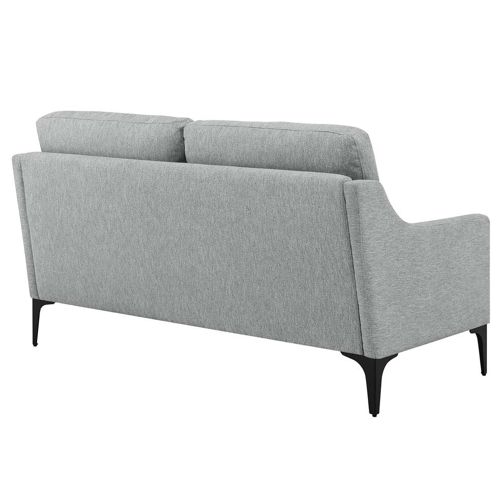 Corland Upholstered Fabric Loveseat. Picture 3