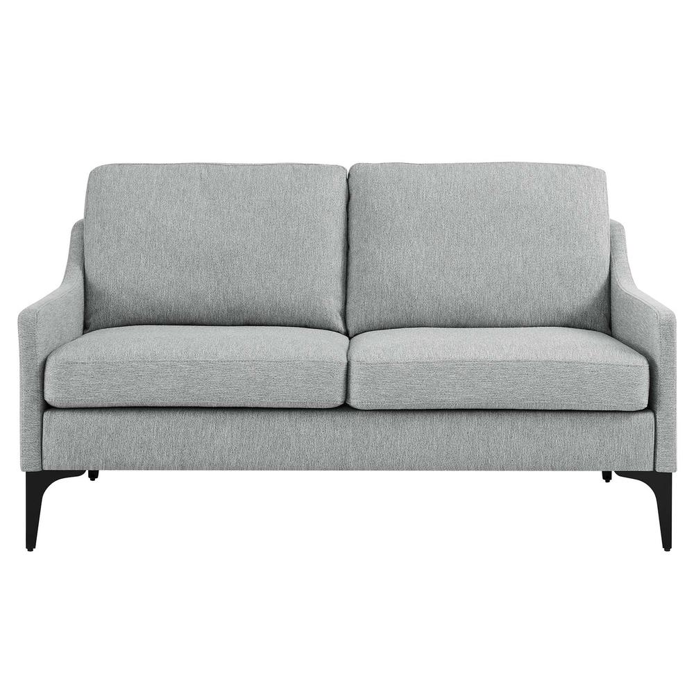 Corland Upholstered Fabric Loveseat. Picture 4