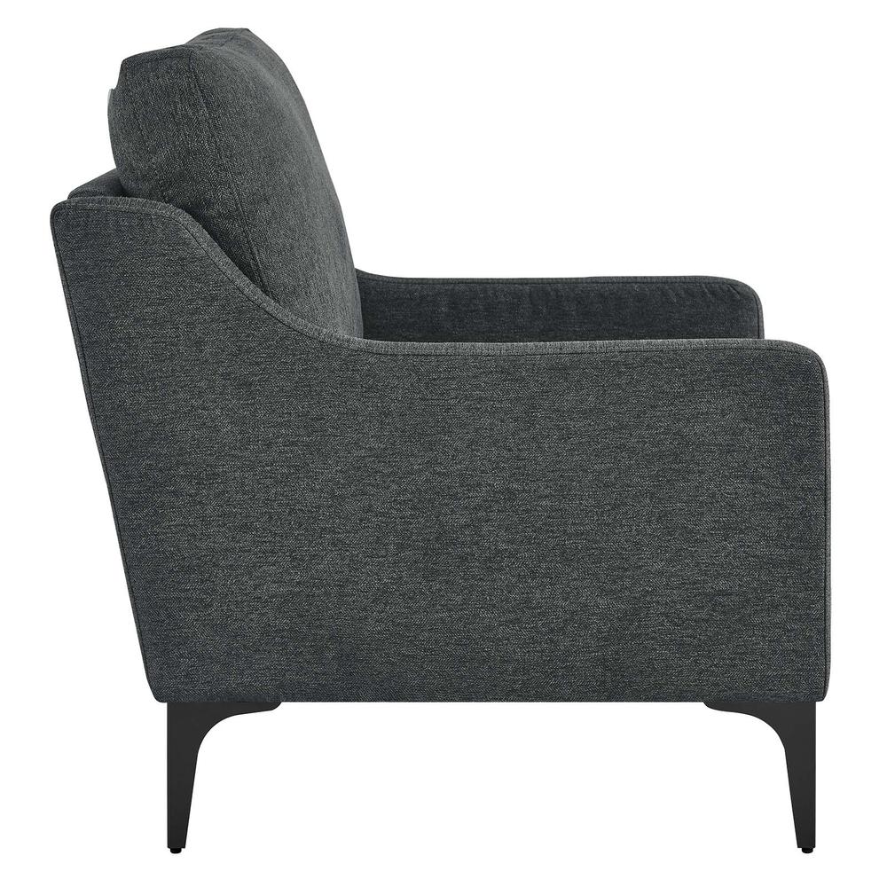 Corland Upholstered Fabric Armchair. Picture 2