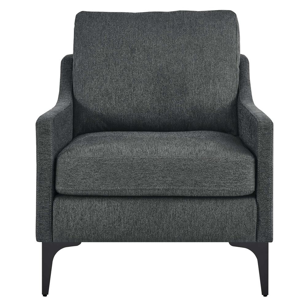 Corland Upholstered Fabric Armchair. Picture 4