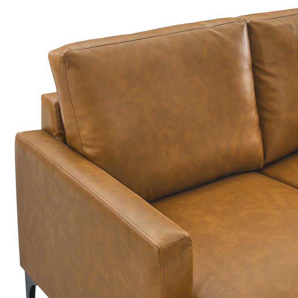 Evermore Vegan Leather Loveseat. Picture 5