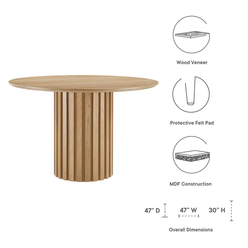 Senja 47" Round Dining Table. Picture 6
