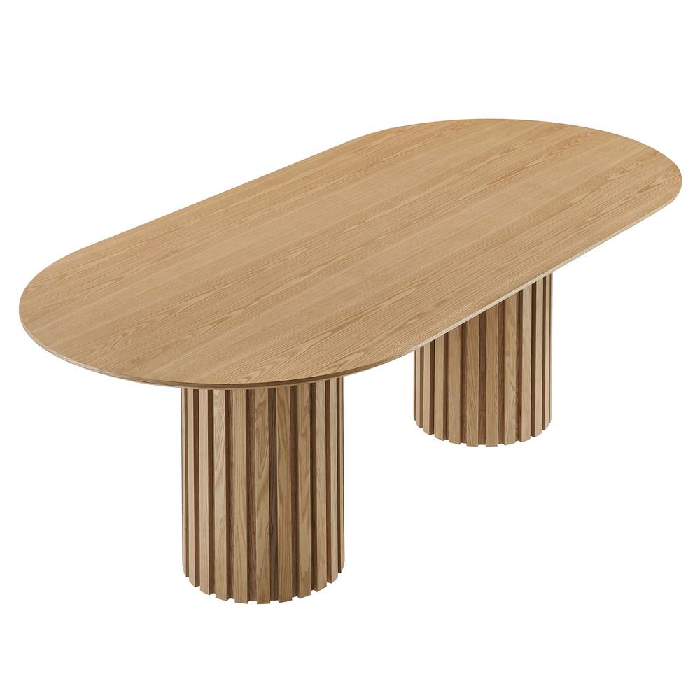 Senja 95" Oval Dining Table. Picture 1