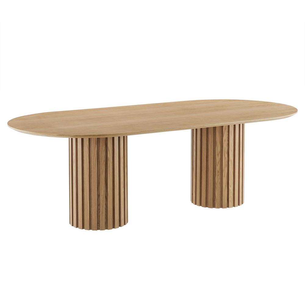 Senja 95" Oval Dining Table. Picture 2