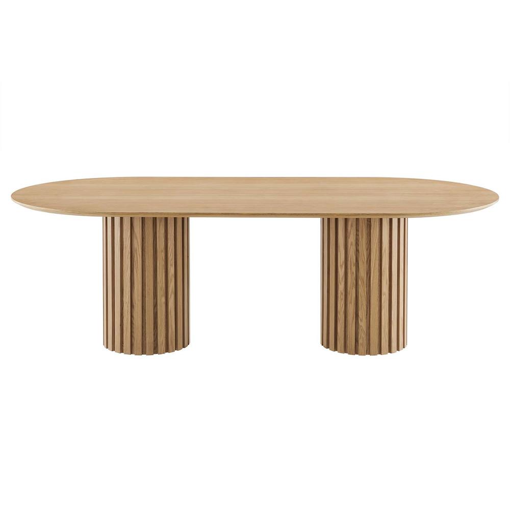 Senja 95" Oval Dining Table. Picture 4