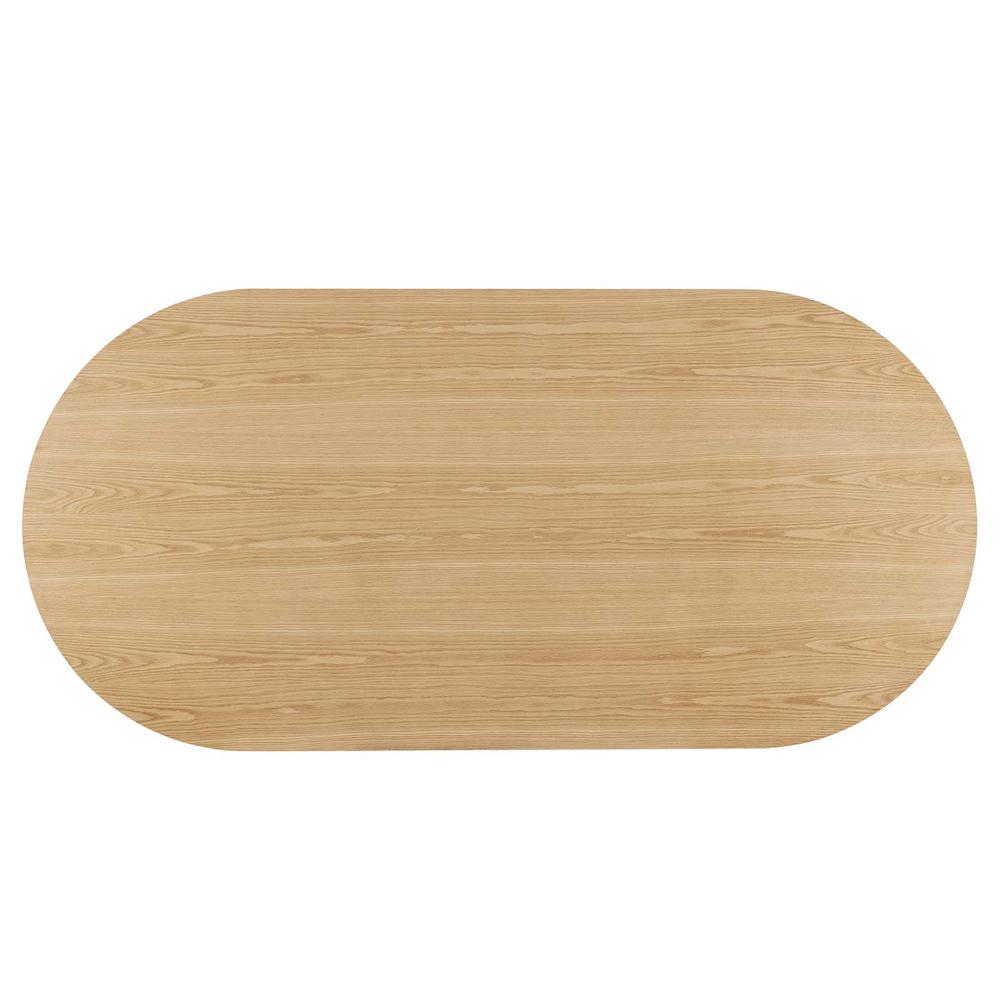 Senja 95" Oval Dining Table. Picture 5