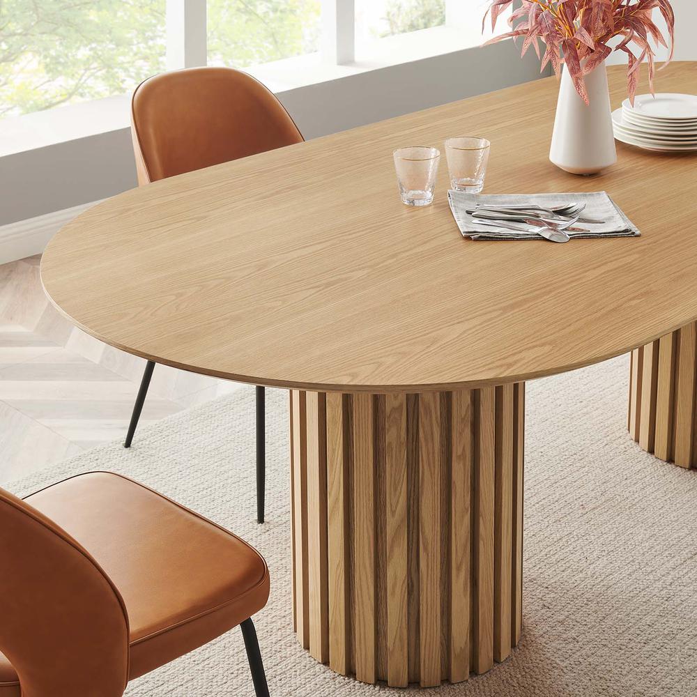 Senja 95" Oval Dining Table. Picture 8
