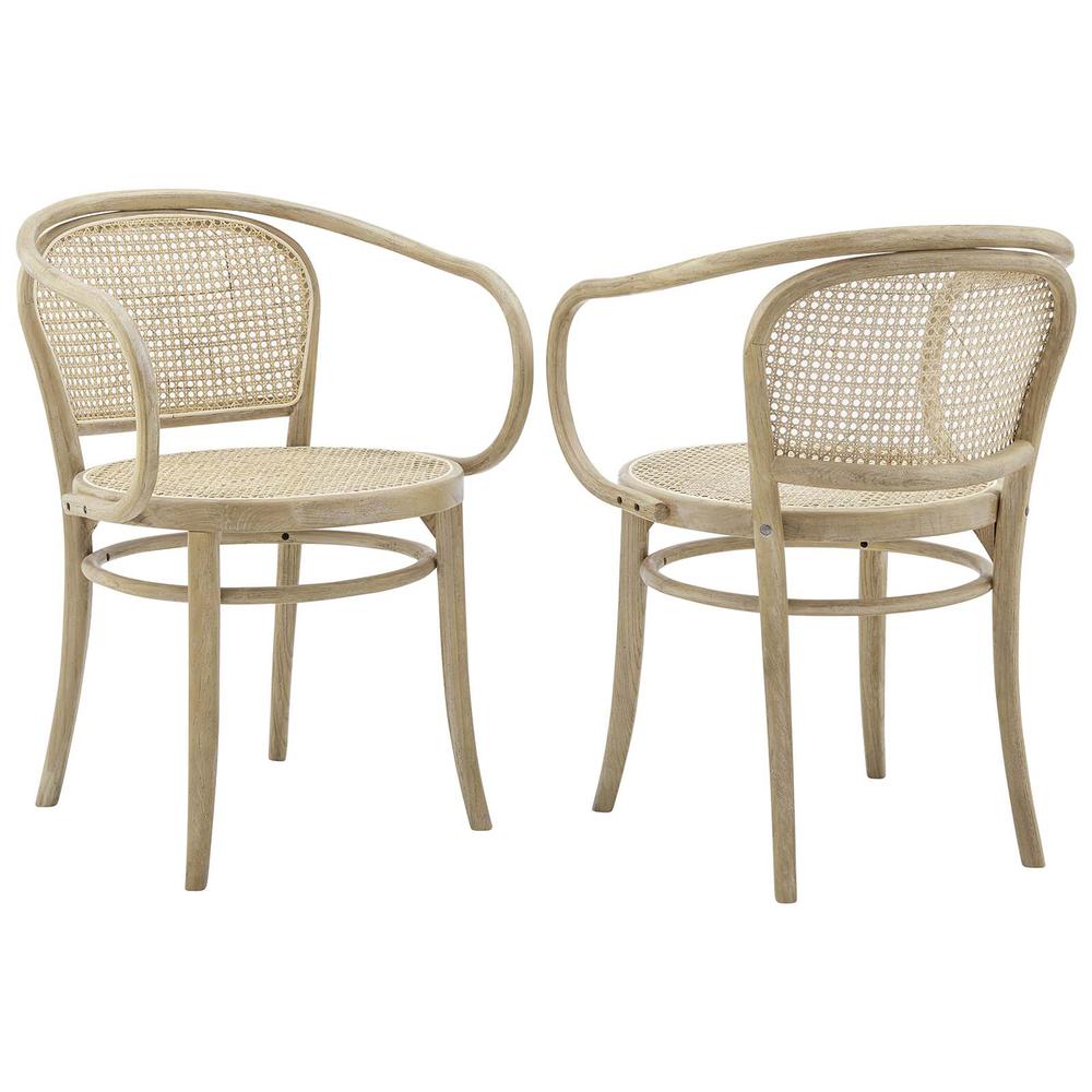Oliana Wood Dining Armchair Set of 2. Picture 1