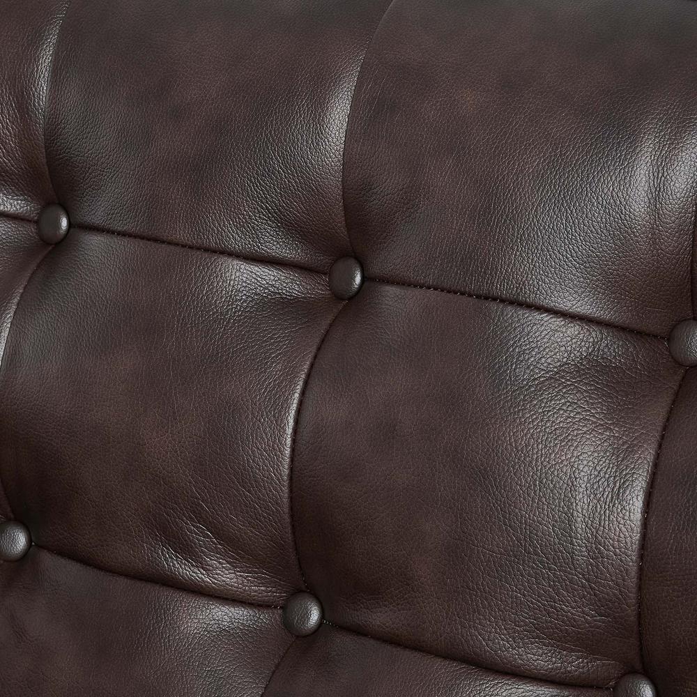 Exalt Tufted Leather Sofa. Picture 6