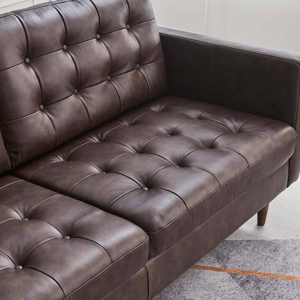 Exalt Tufted Leather Sofa. Picture 8