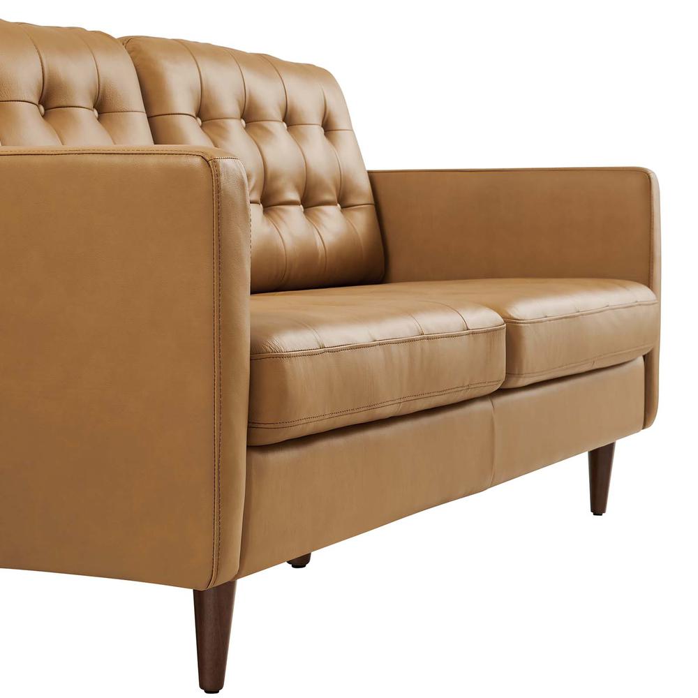 Exalt Tufted Leather Sofa. Picture 5