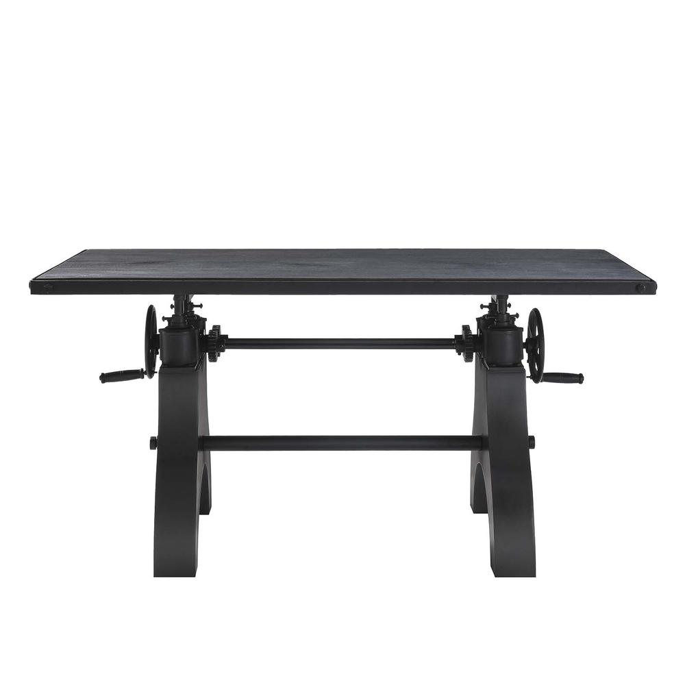 Genuine 60" Crank Adjustable Height Dining Table and Computer Desk. Picture 5
