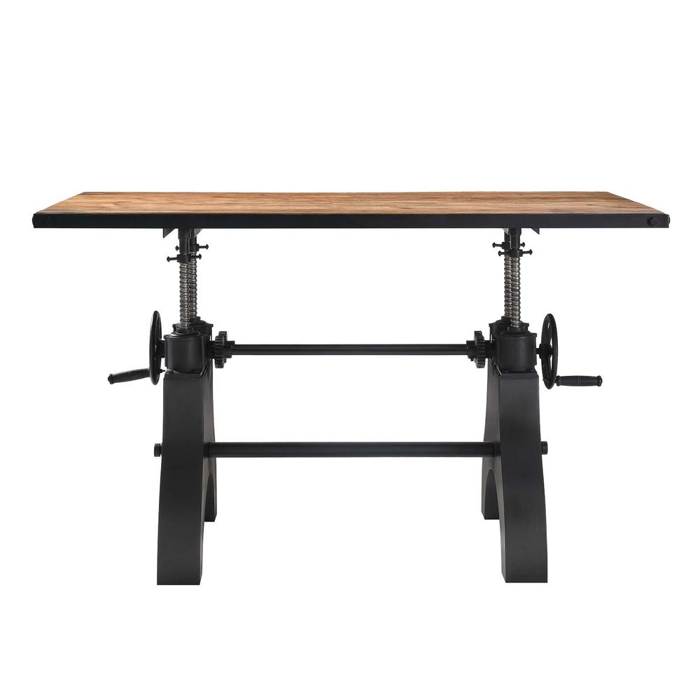 Genuine 60" Crank Adjustable Height Dining Table and Computer Desk. Picture 6