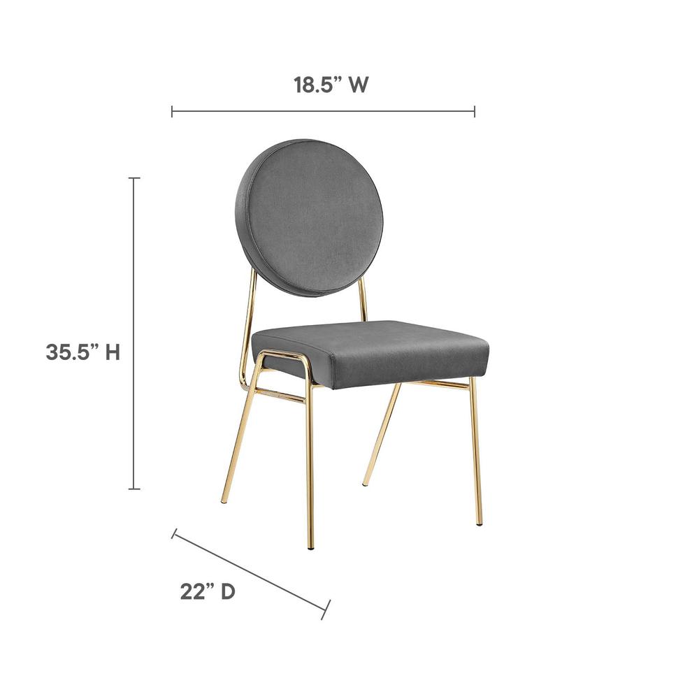 Craft Performance Velvet Dining Side Chair. Picture 6