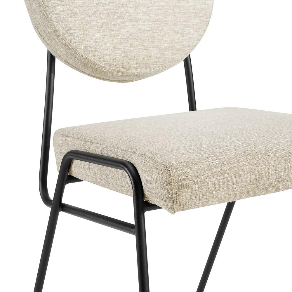 Craft Upholstered Fabric Dining Side Chairs. Picture 5