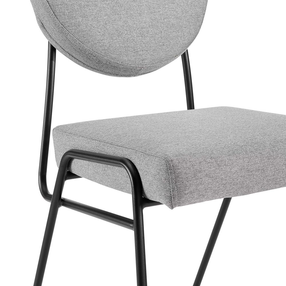 Craft Upholstered Fabric Dining Side Chairs. Picture 5