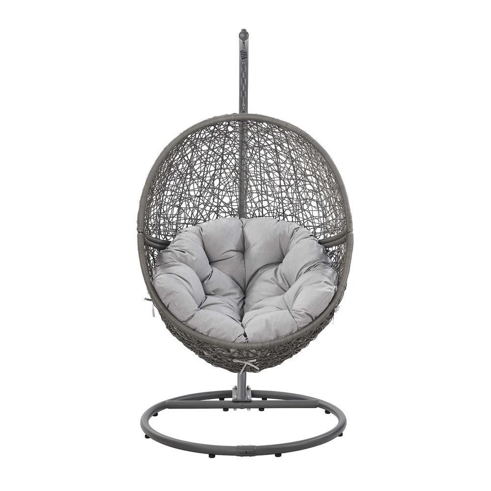 Encase Outdoor Patio Rattan Swing Chair. Picture 4