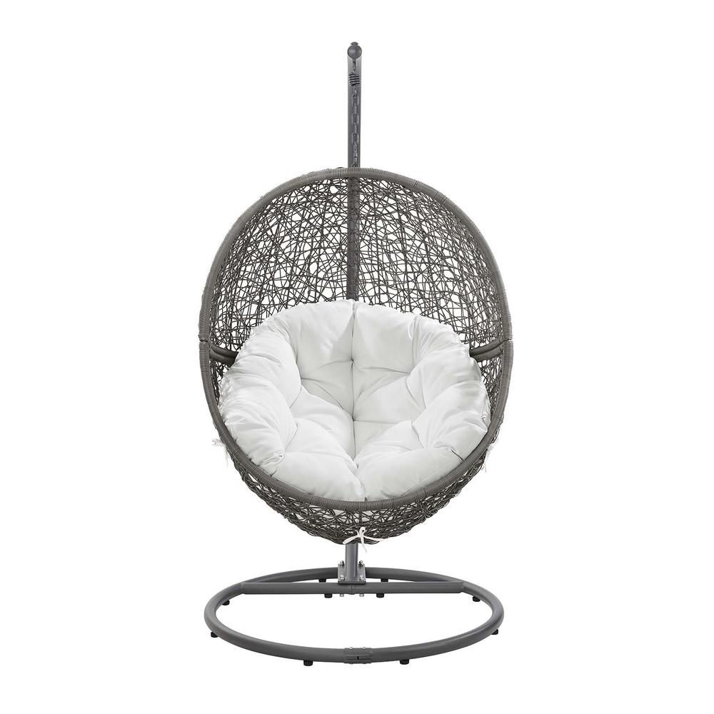 Encase Outdoor Patio Rattan Swing Chair. Picture 4