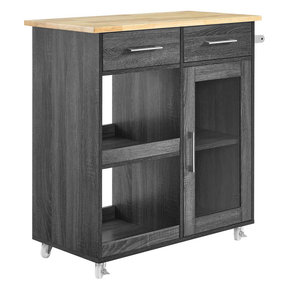 Culinary Kitchen Cart With Towel Bar. Picture 1
