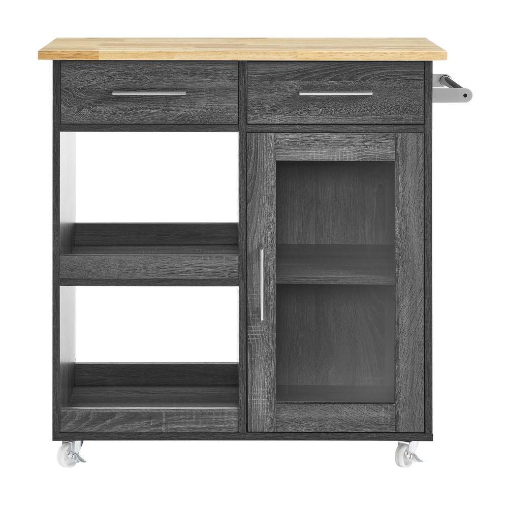 Culinary Kitchen Cart With Towel Bar. Picture 4